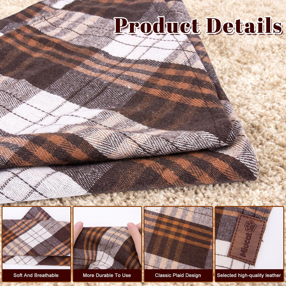 Miucat adjustable bandana rollable design offers a comfortable, customizable fit.