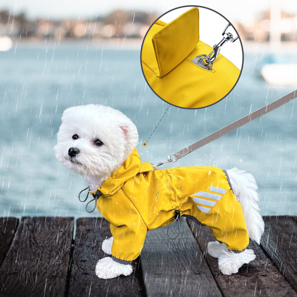 Miucat yellow lightweight raincoat breathable for comfortable wear.