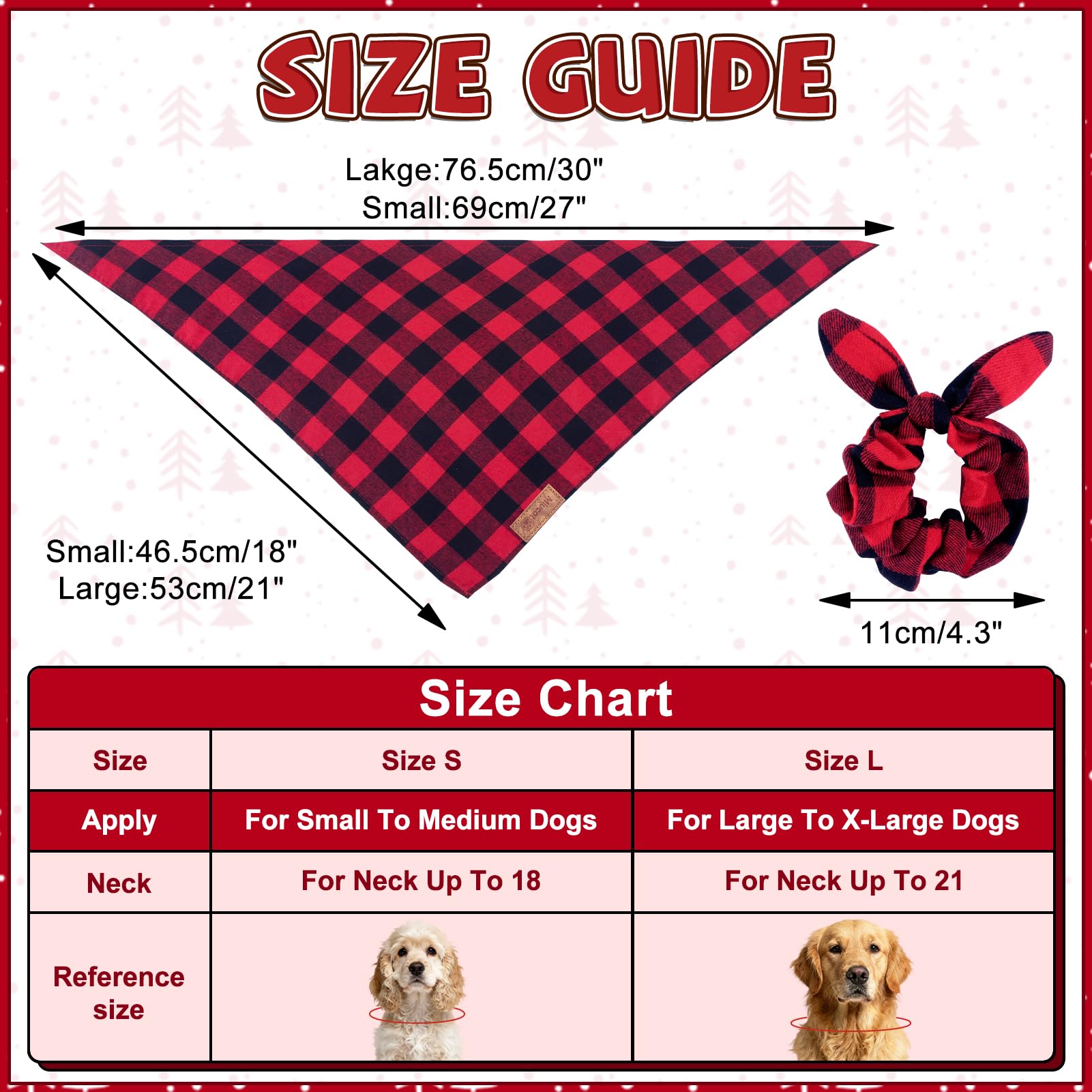 Miucat matching scrunchie for owner complements dog bandana for coordinated holidays
