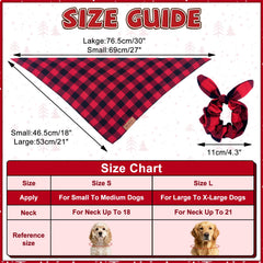 Miucat matching scrunchie for owner complements dog bandana for coordinated holidays