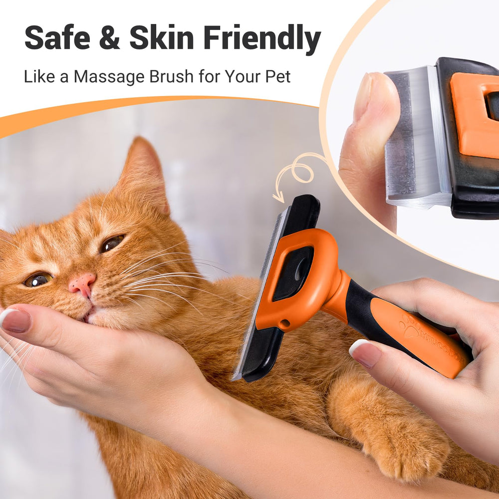 MIU COLOR Pet Brush is suitable for all sizes; dogs and cats enjoy a comfortable grooming experience.