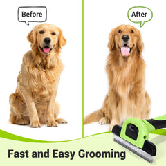MIU COLOR Pet Hair Remover in use on a dog coat for cleaner living spaces.