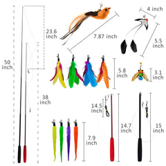 miwoowim feather refill attachment set for vibrant chasing fun