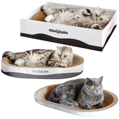 miwoowim box scratcher for big cats 03 promotes healthy scratching and playground fun.