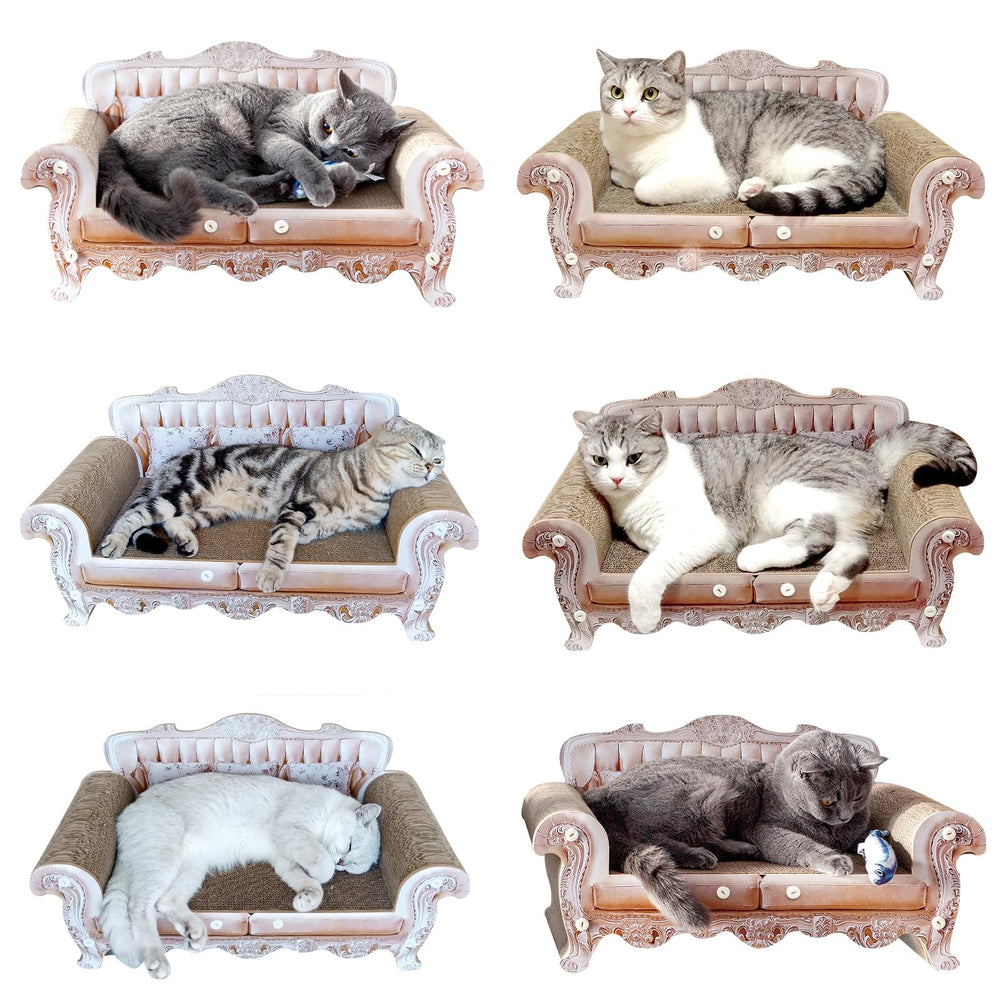 Miwoowim cat scratcher bed cardboard house highlighting space for rest and play