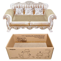 Miwoowim cat scratcher bed cardboard house interior shot for cozy hideaway