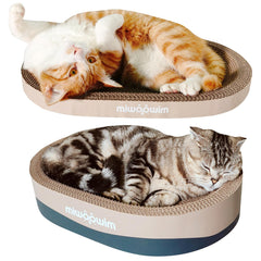 Miwoowim durable recyclable cardboard ensures safe, natural scratching.