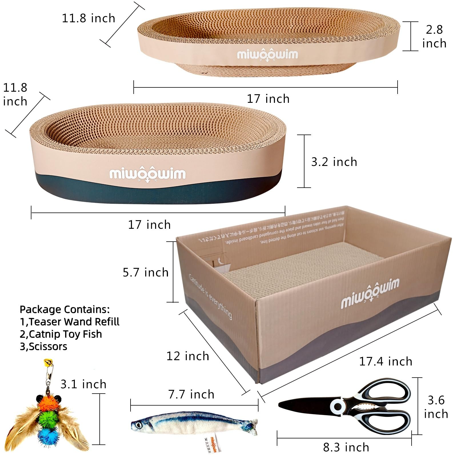Miwoowim ergonomic bowl-shaped bed lets cats curl up in comfort.