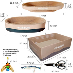 Miwoowim ergonomic bowl-shaped bed lets cats curl up in comfort.