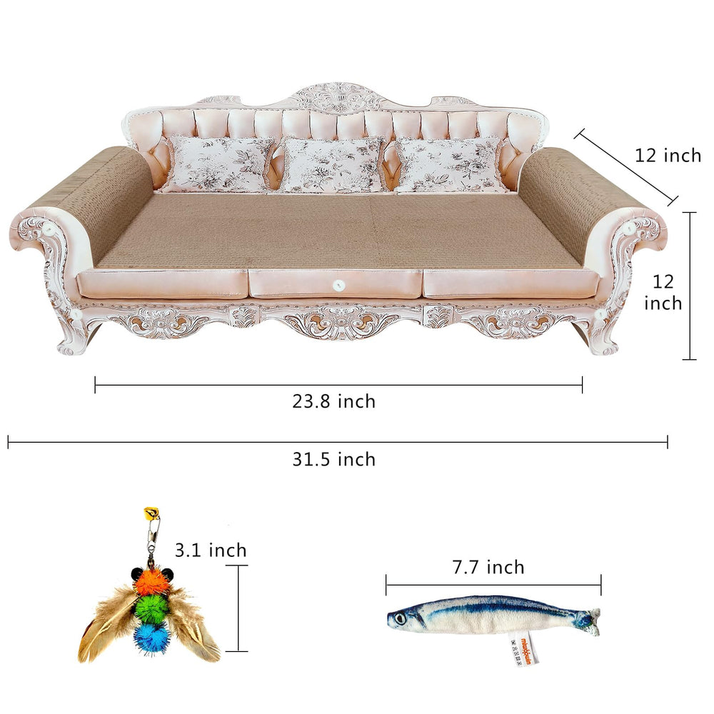 Miwoowim extra-large sofa scratcher bed open lounge—cats lounge and stretch.