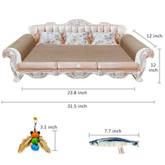Miwoowim extra-large sofa scratcher bed open lounge—cats lounge and stretch.