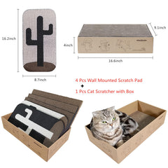 Miwoowim modern cactus design adds stylish appeal while entertaining cats.