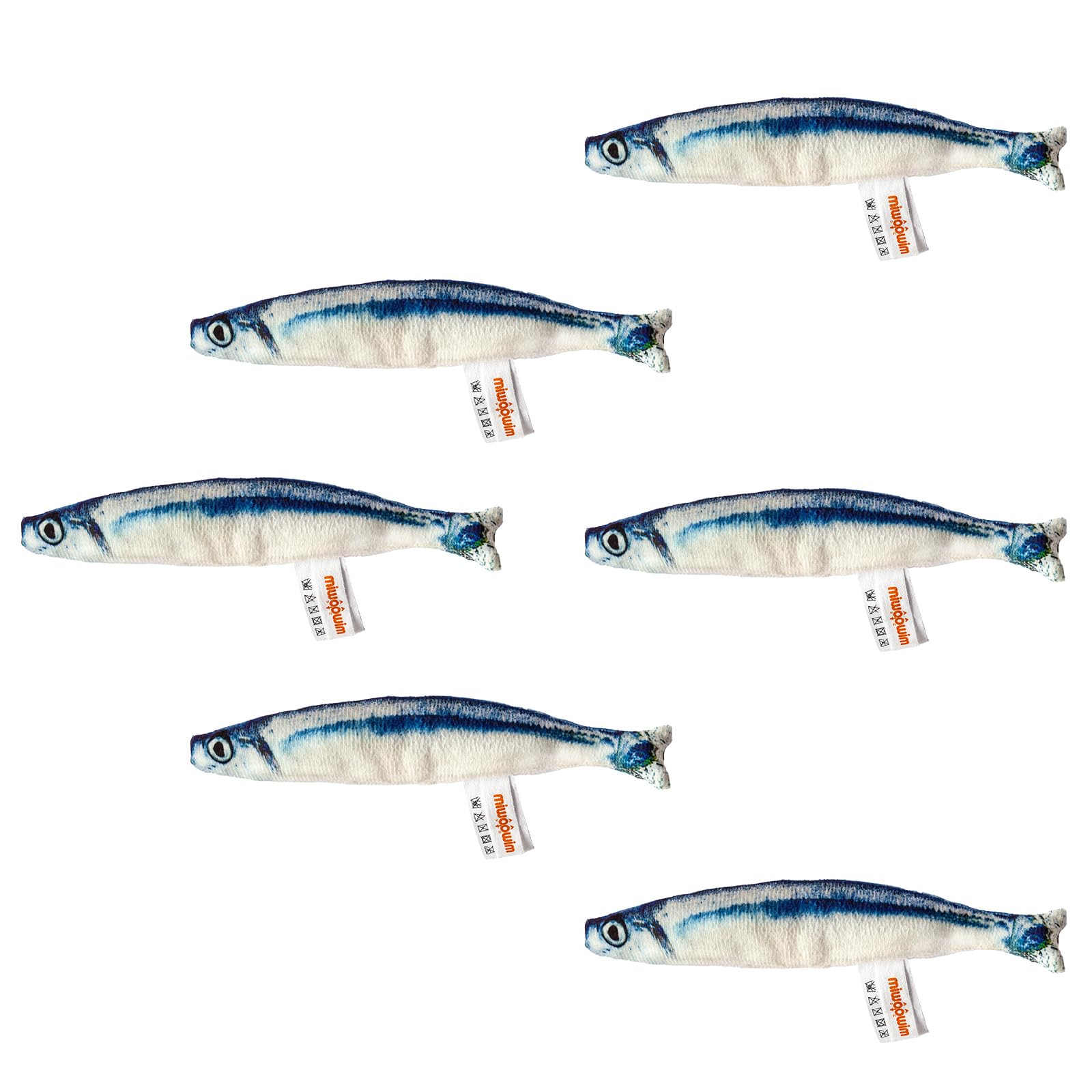 Miwoowim saury fish toy pack closeup shows lifelike texture for engaging indoor play