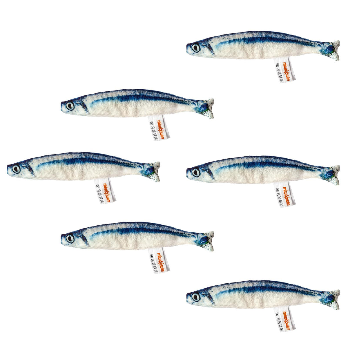 Miwoowim saury fish toy pack closeup shows lifelike texture for engaging indoor play