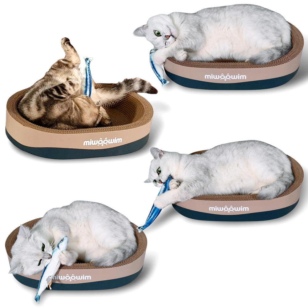 Miwoowim saury fish toy soft texture invites gentle batting and carrying