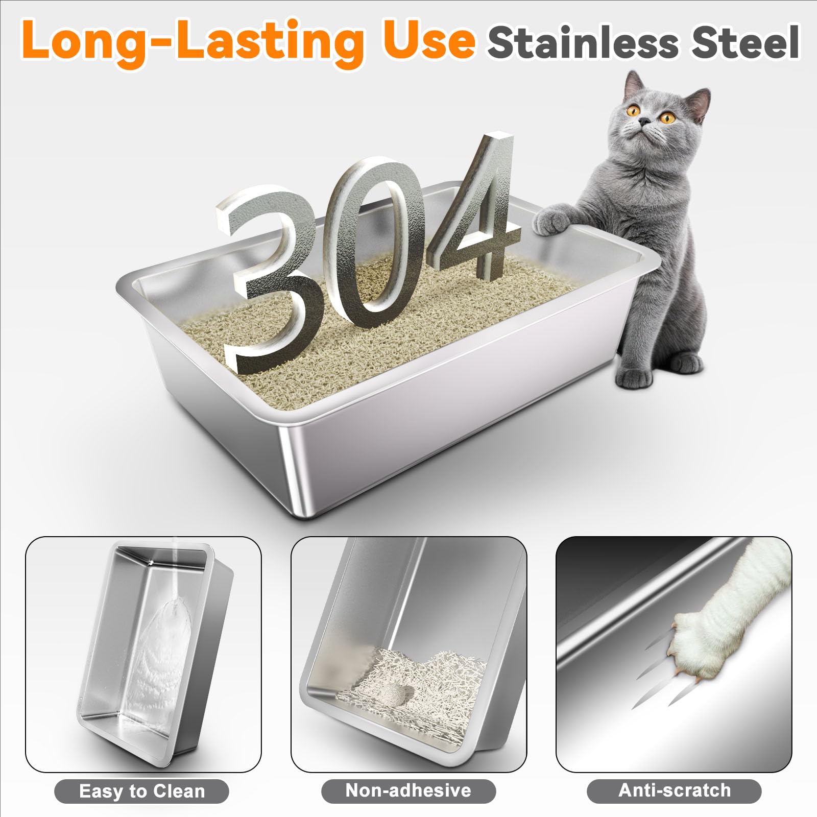 MIWOOYY easy-clean design simplifies daily litter maintenance.