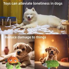 Mixcotia octopus squeaky toy with soft fabric and crinkle sound for curious exploration.