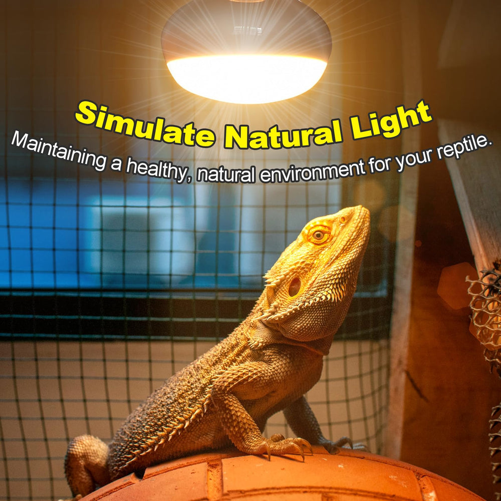 MIXJOY 100W reptile heat lamp bulb frosted-shade soften light for eye comfort