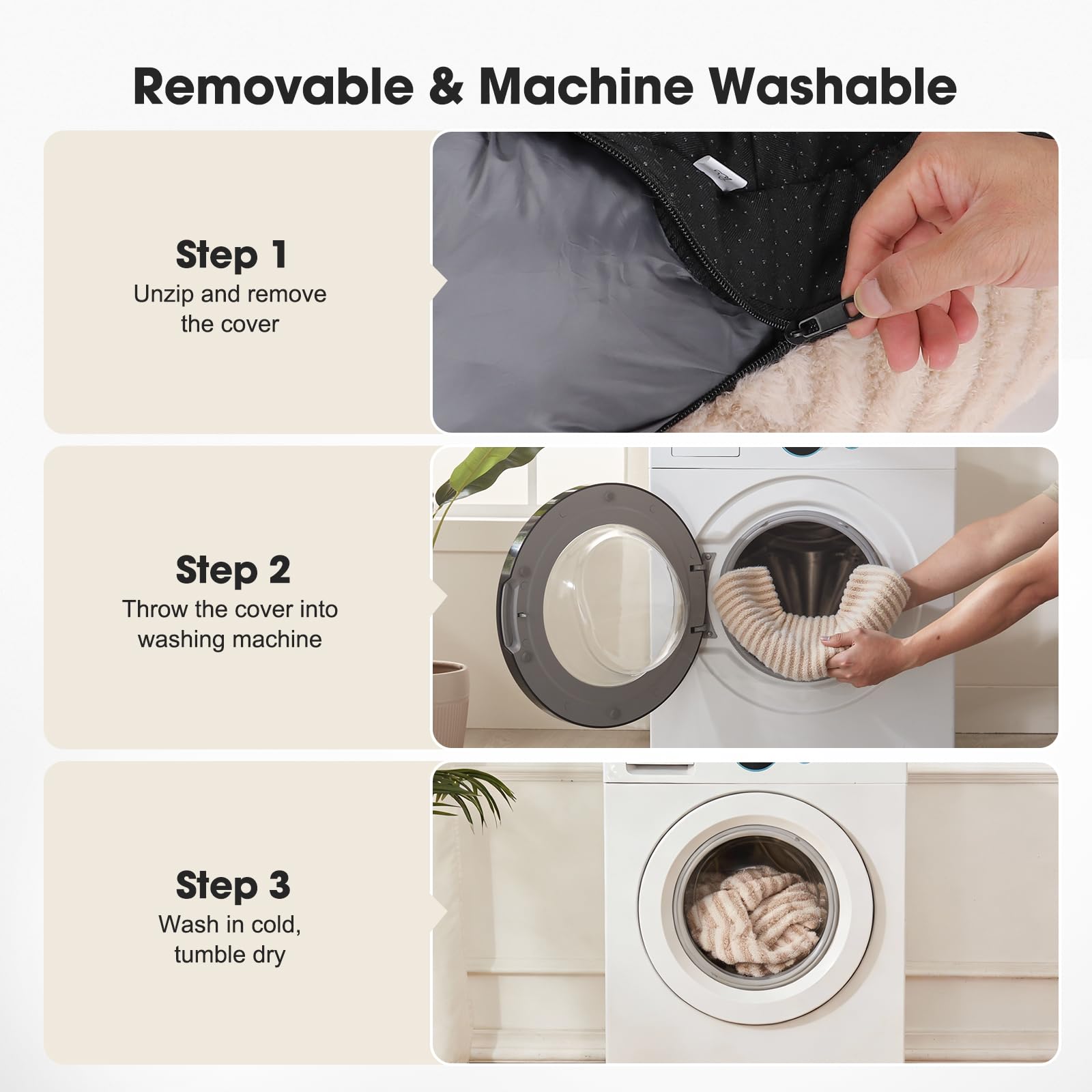 MIXJOY cat bed provides soft sleep support for indoor cats.