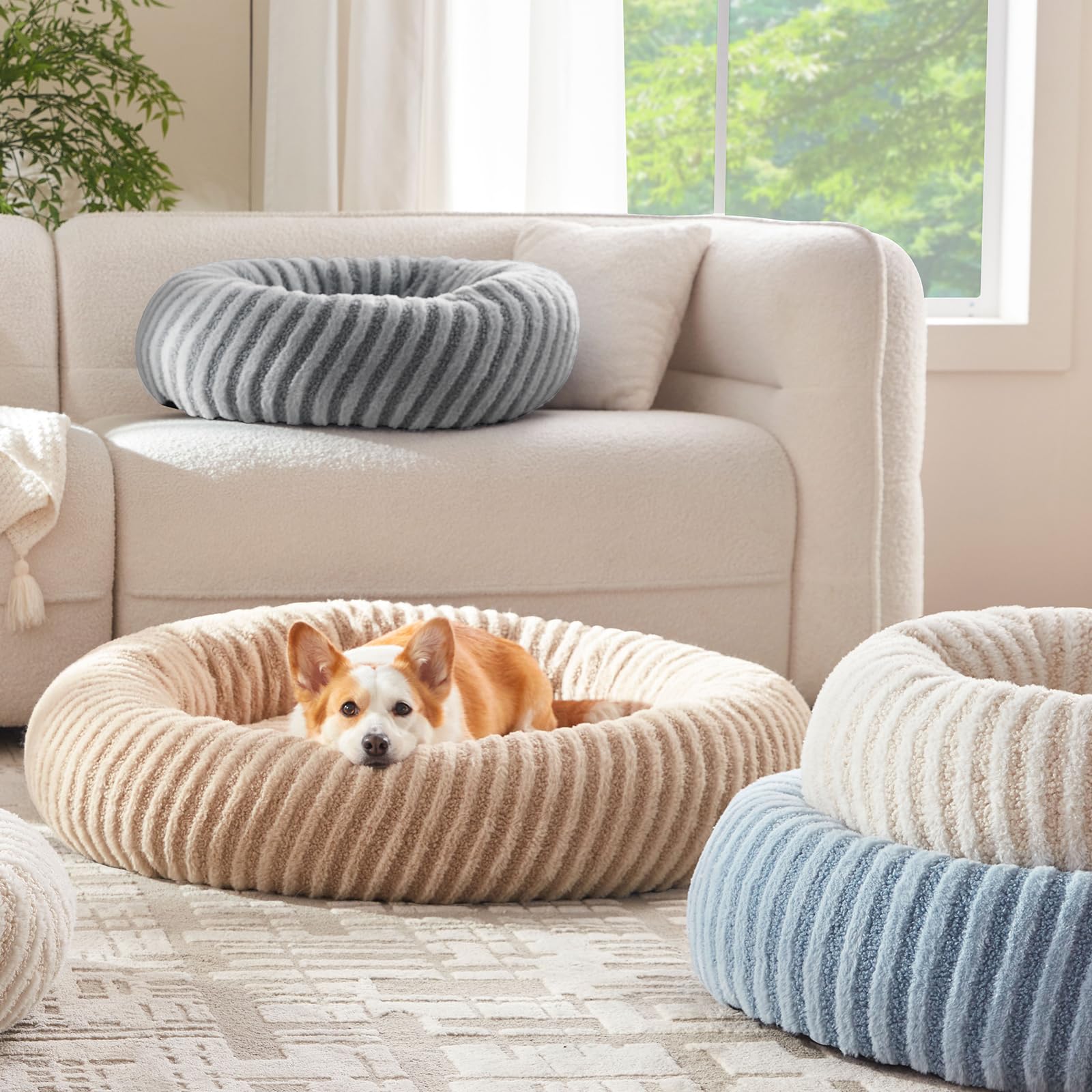 MIXJOY bed shows easy-cleaning features with removable cover in beige.