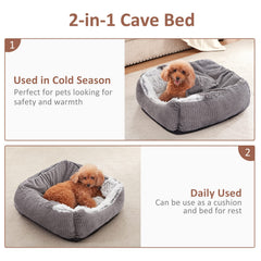 MIXJOY non-slip-bottom-gray feature keeps bed steady on tile or hardwood floors.
