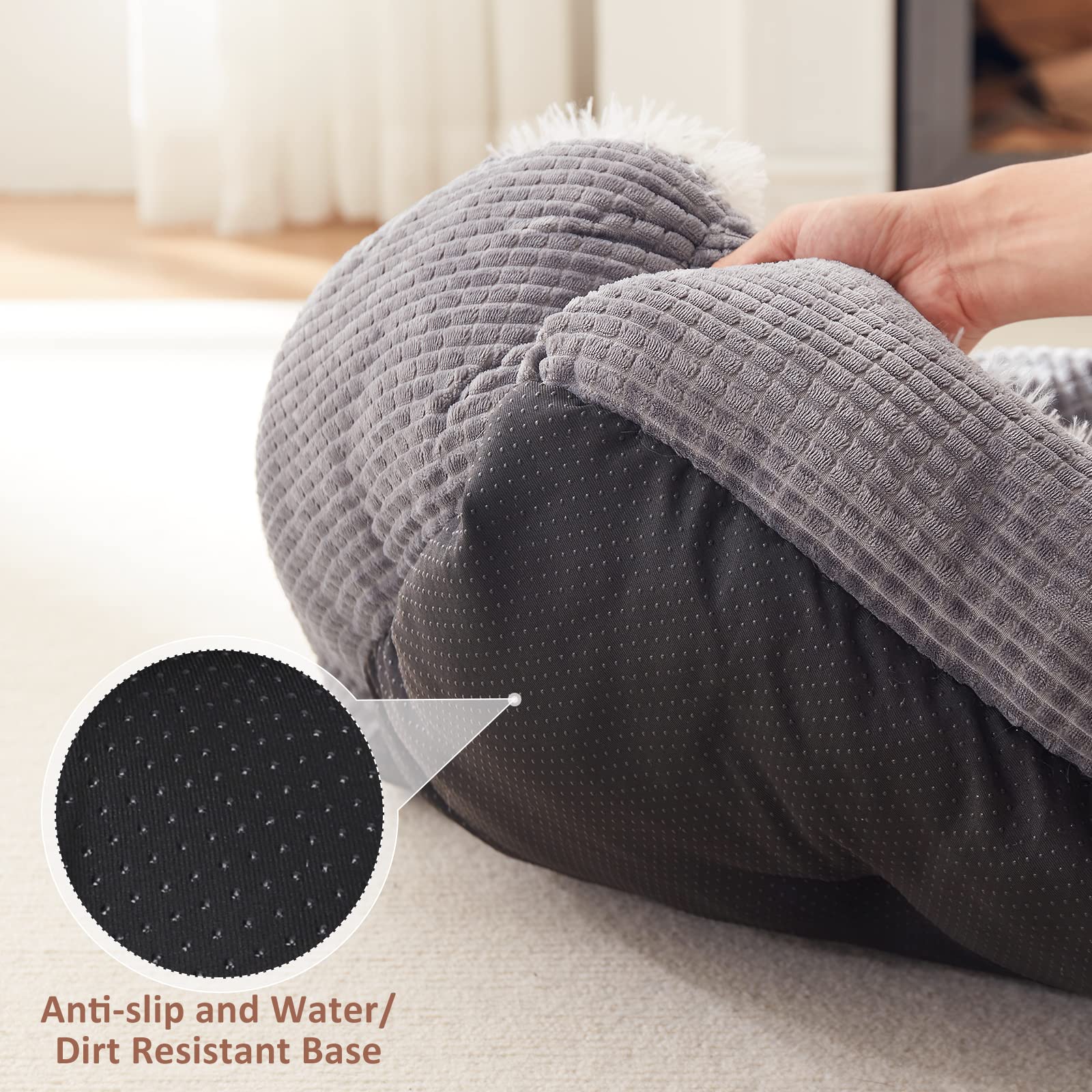 MIXJOY washable-30degrees-gray care-friendly design allows easy cleaning.