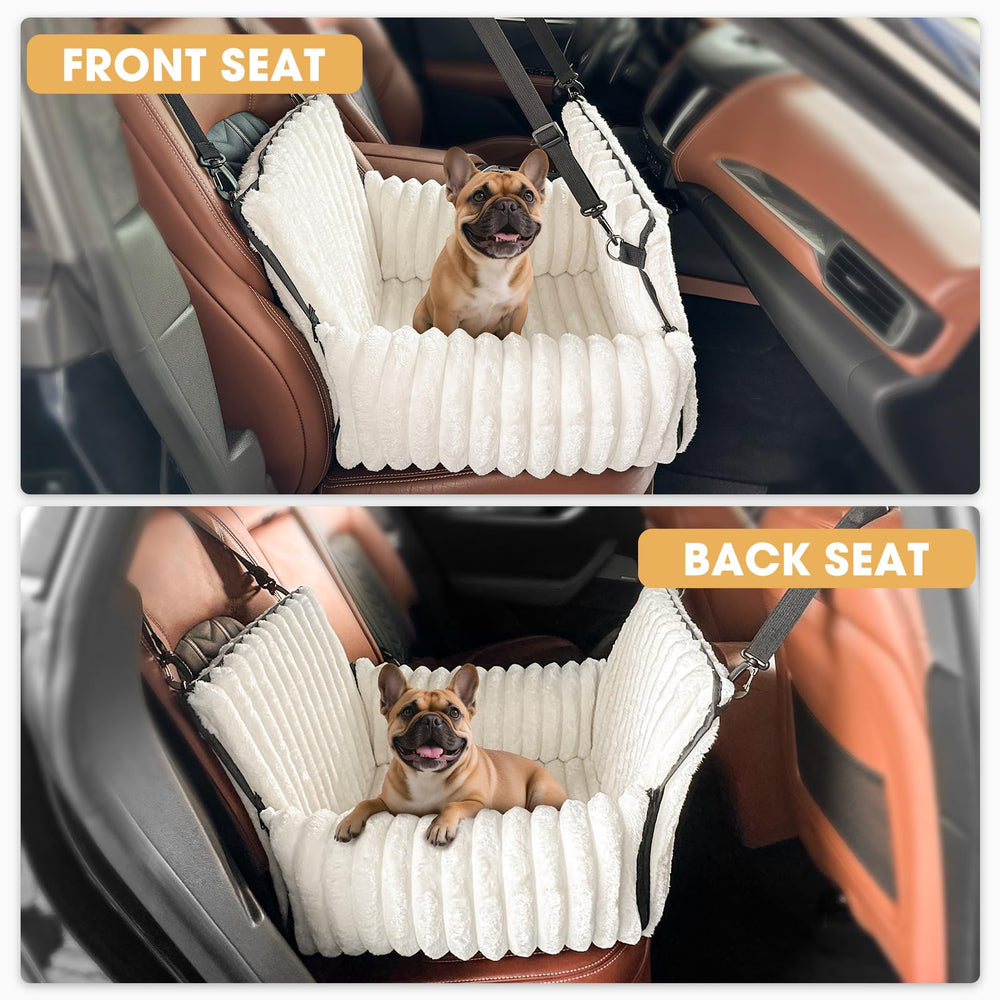 MIXJOY dog car seat convertible design demonstrates easy mode switching for travel and home use.