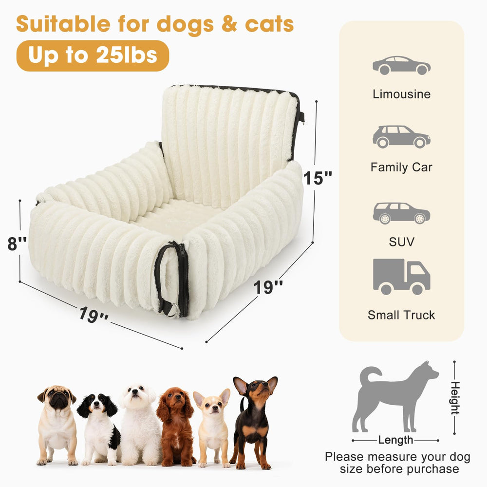 MIXJOY dog car seat safety strap emphasizes secure restraint during driving.