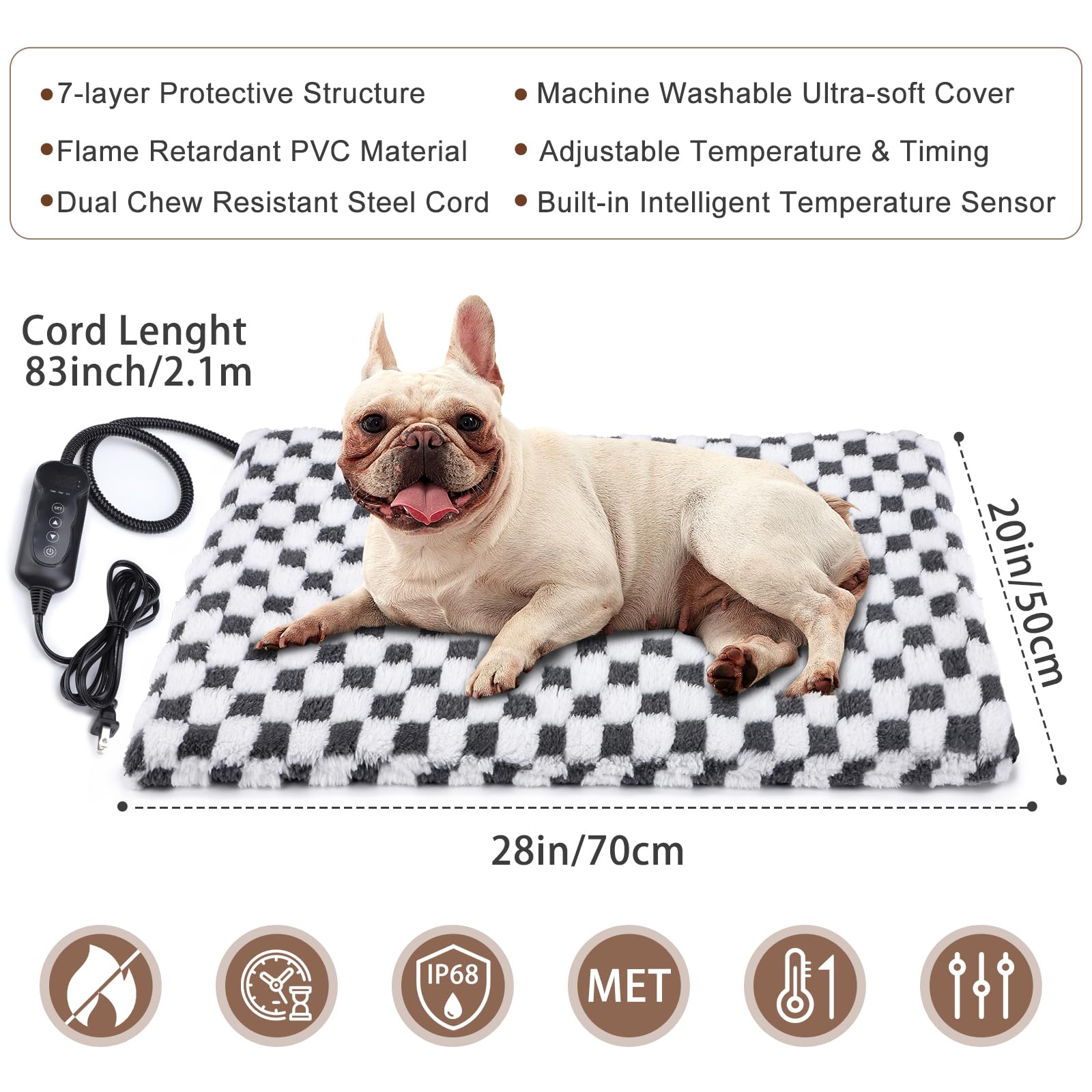 MixJOY waterproof cover on heated pad for easy cleaning after use