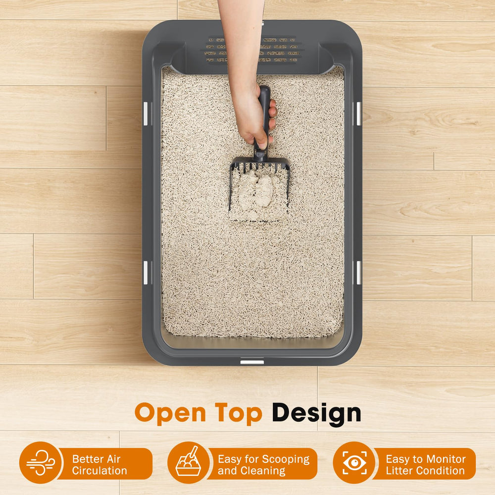 MIXJOY litter scoop included supports quick, tidy cleanup after use.