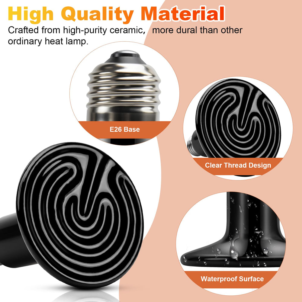 MIXJOY ceramic heater built for humid terrariums resists moisture
