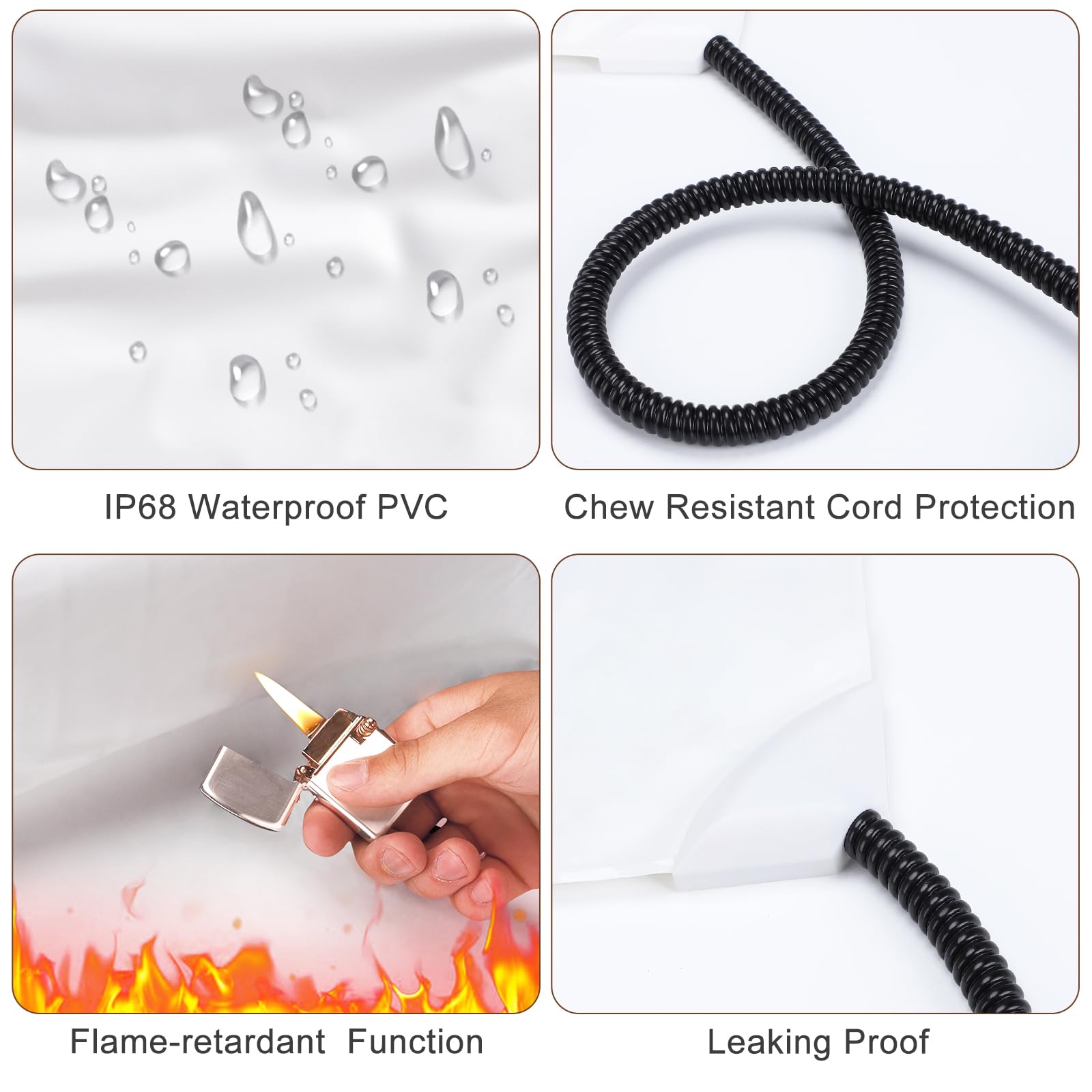 MIXJOY chew-resistant cord protects pets during use