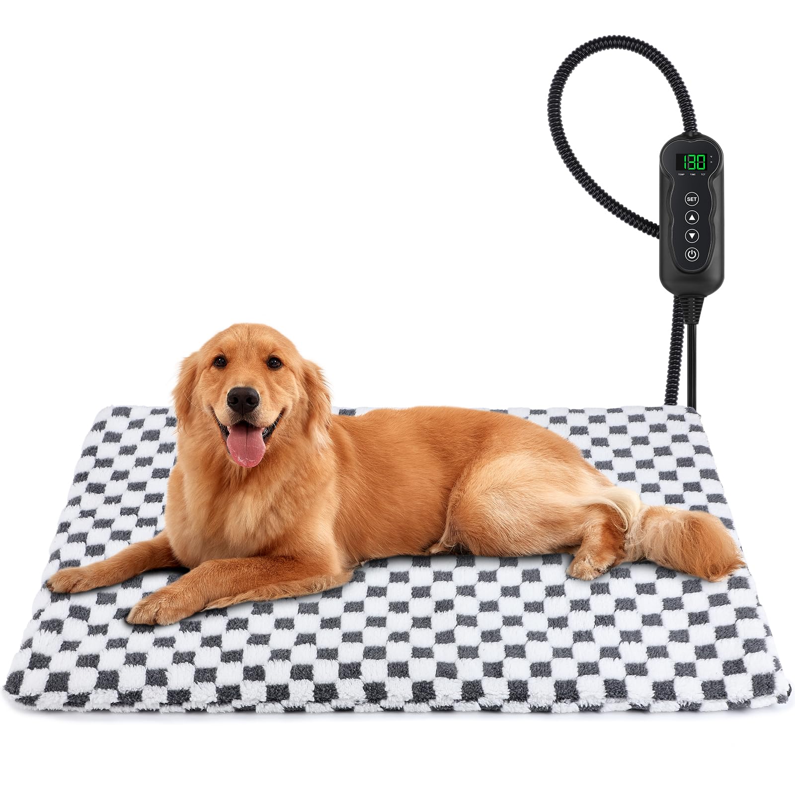 MIXJOY pet heating pad with LED controller offering precise warmth for pets