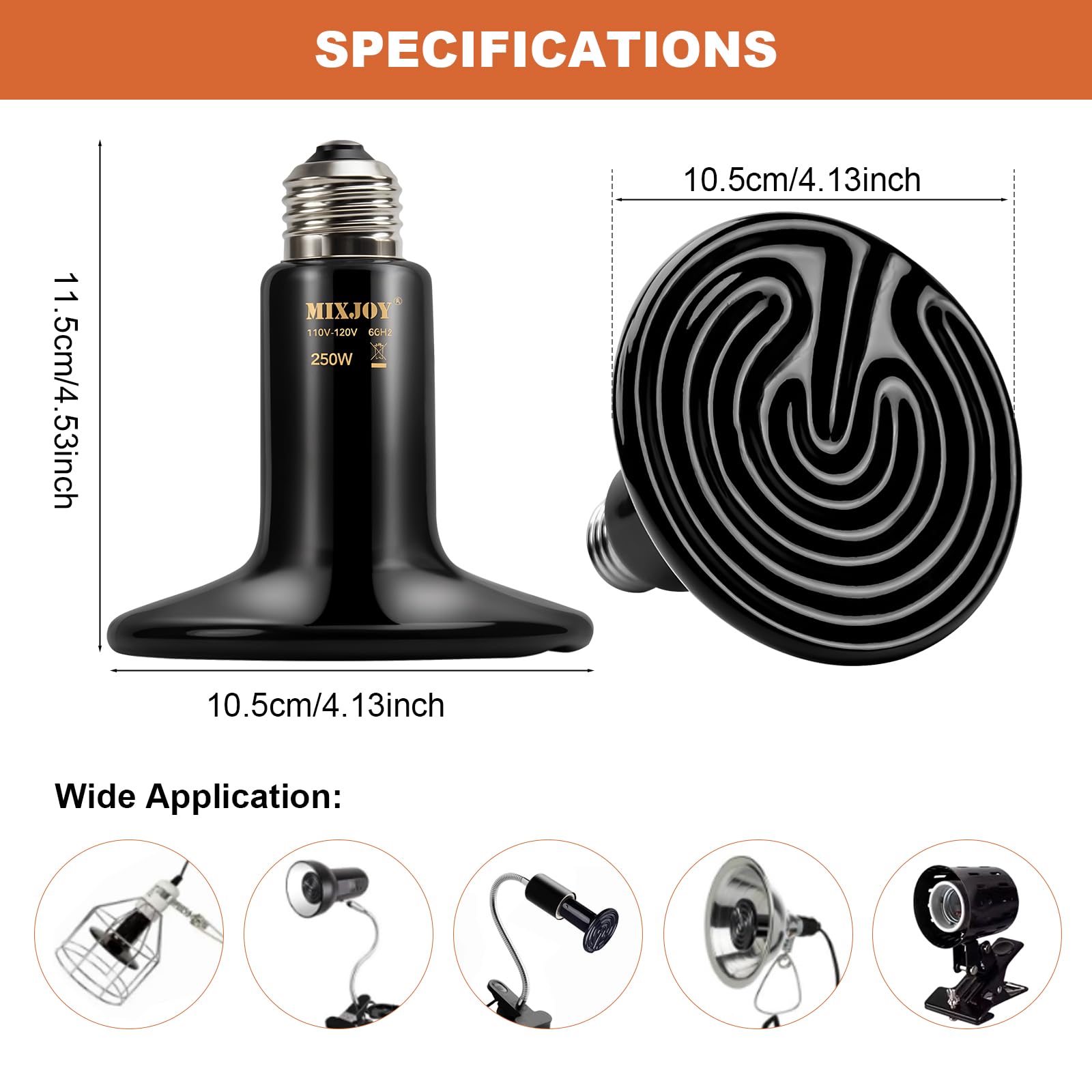 MIXJOY 250W emitter in poultry brooder provides warm surroundings