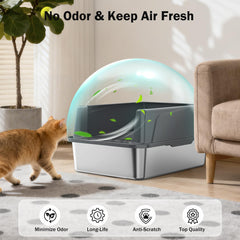 MIXJOY XXXL-size stainless box ideal for big cats or multi-cat households