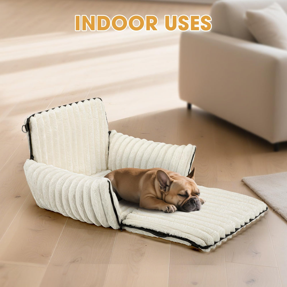 MIXJOY travel bed with thick foam cushion offers comfortable support on long rides.