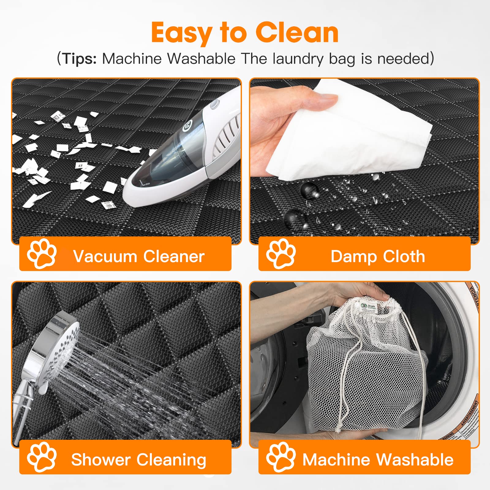 MIXJOY travel-ready back seat cover supports pets and kids together.