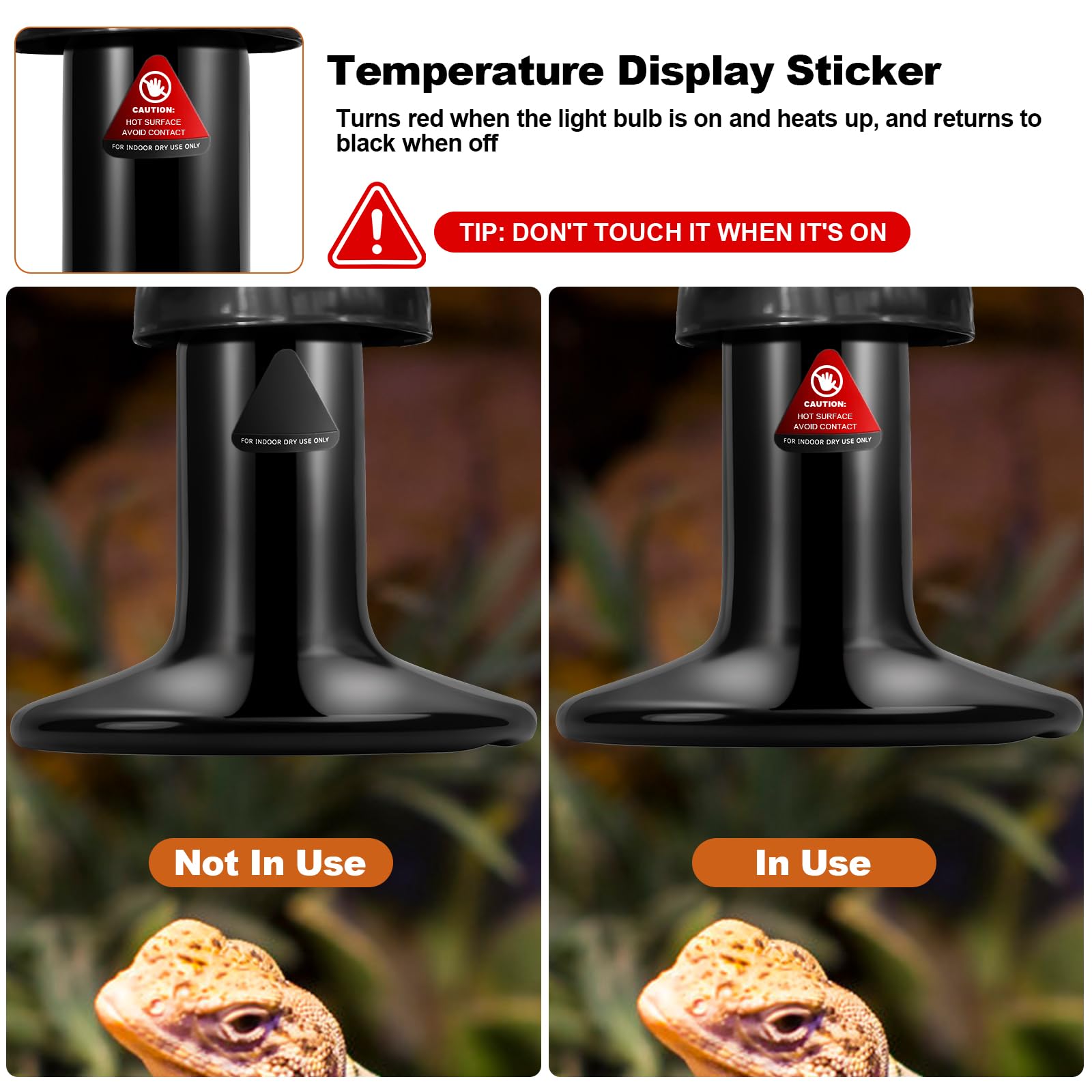 MIXJOY upgraded temperature display sticker helps monitor heating