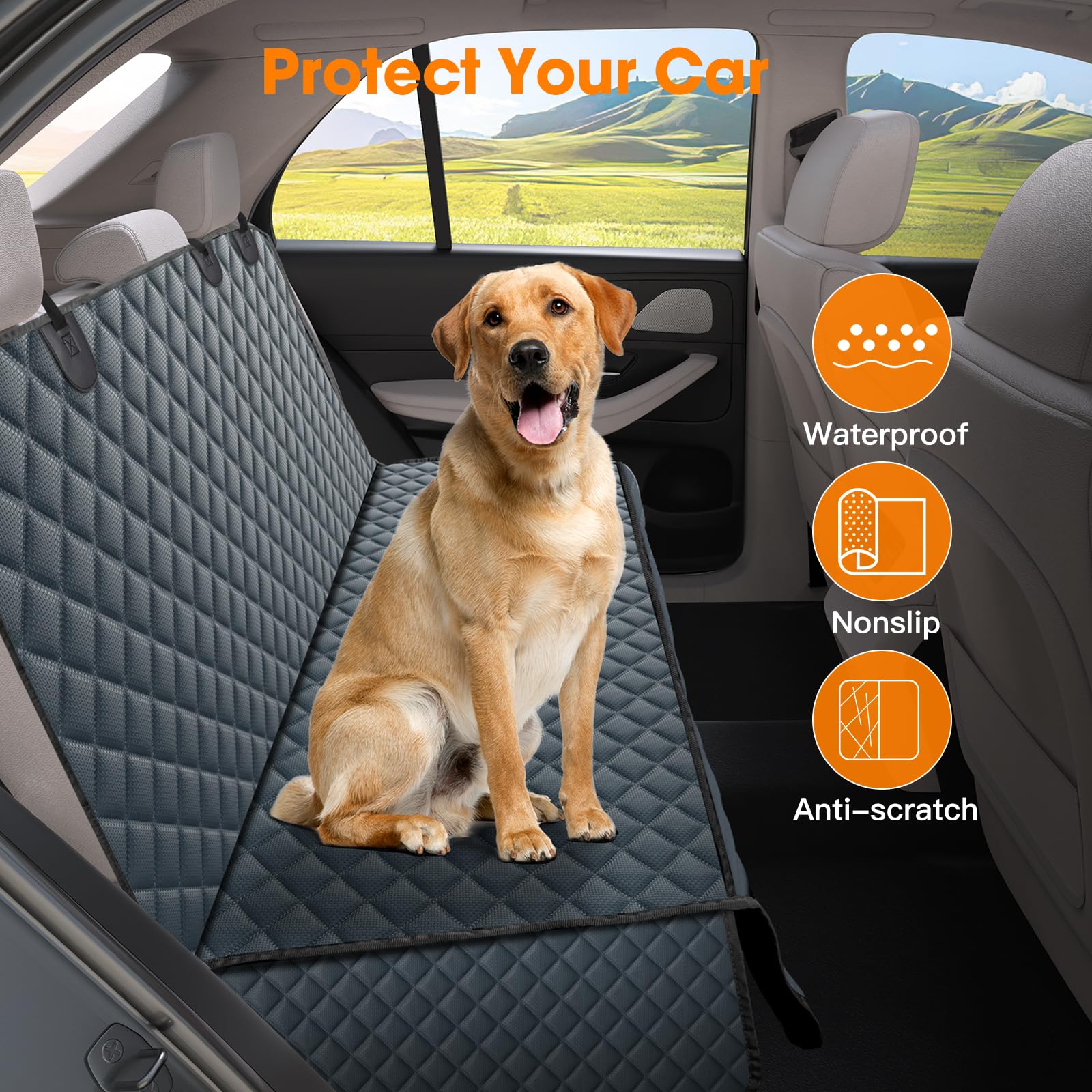 MIXJOY waterproof lining resists liquid spills on long drives