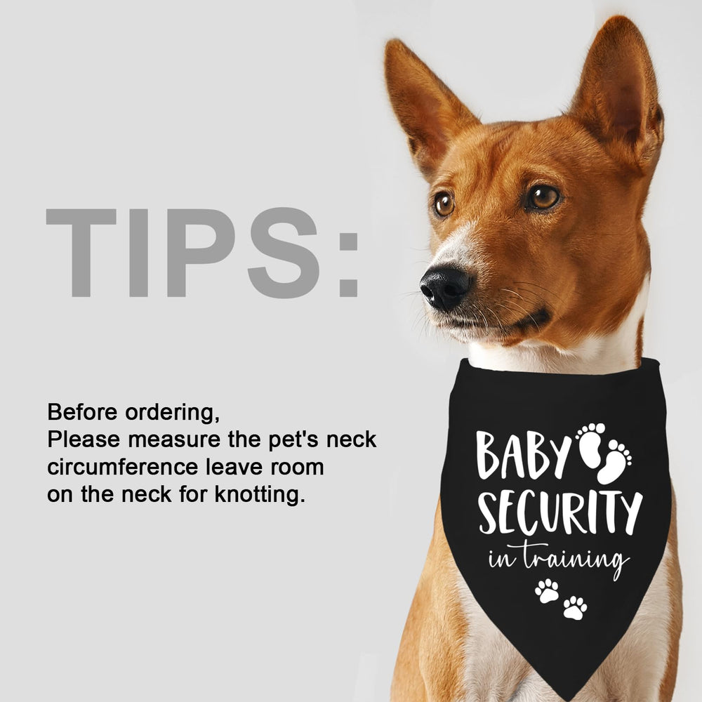 Mixrowa Baby Security Bandana black gift-ready packaging for dog lovers