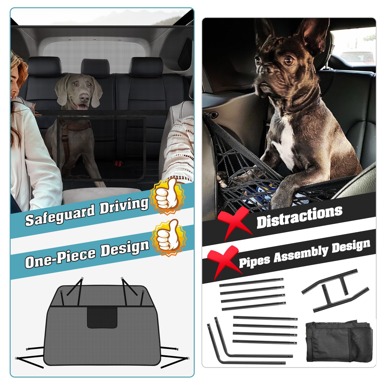 Mixsuper barrier prevents pet wandering and keeps cabin safe