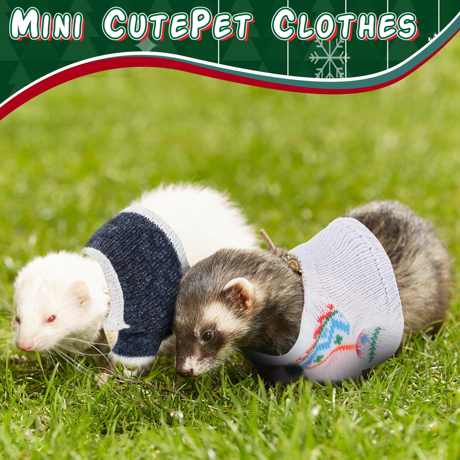 Mixweer ferret clothes winter outerwear offers lightweight warmth and easy dressing.