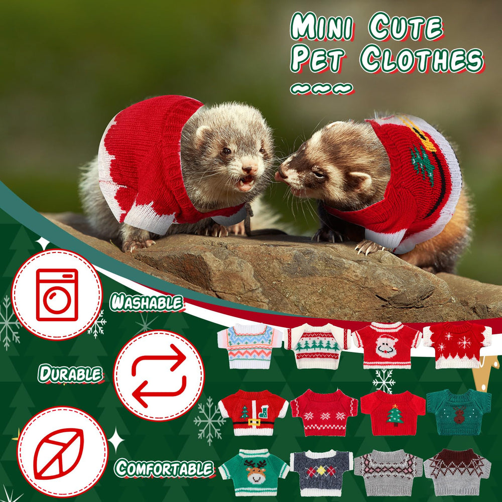 Mixweer Christmas apparel helps pets stay comfy during cold months.
