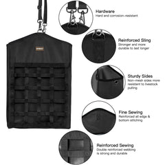 MIYABALA hay bags adjustable hanging webbing for easy height customization