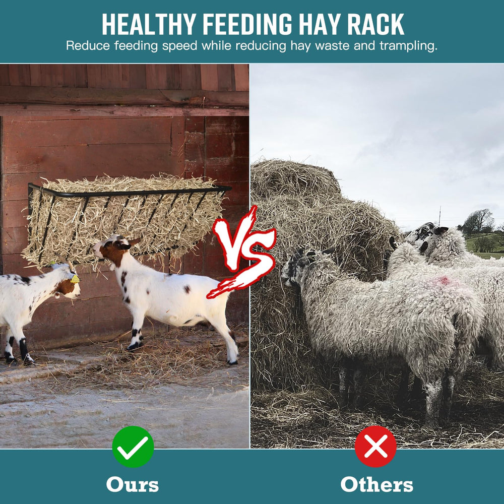 MIYABALA hay feeder rust resistant coating ensures durable outdoor use