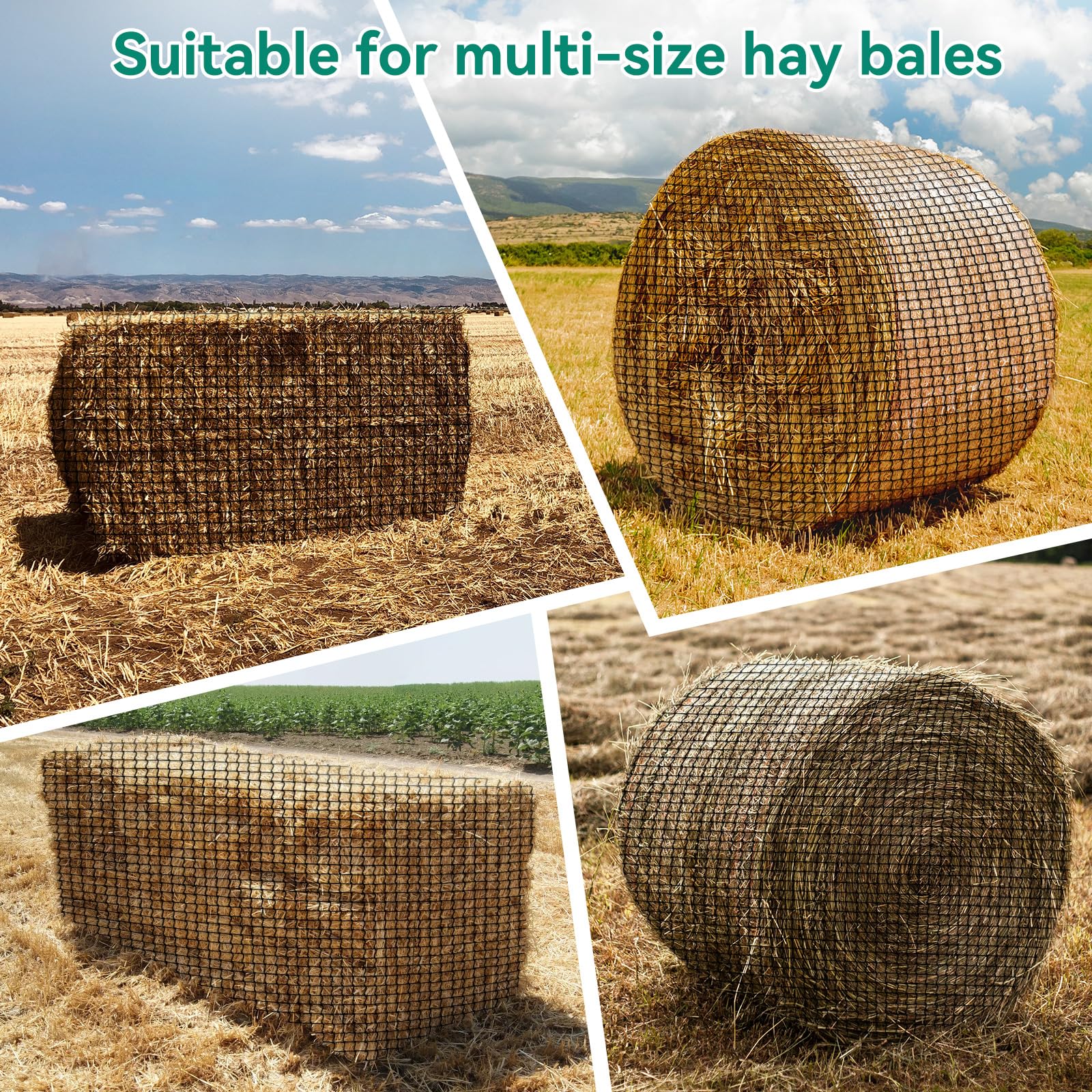 MIYABALA hay net with repair kit included for quick maintenance