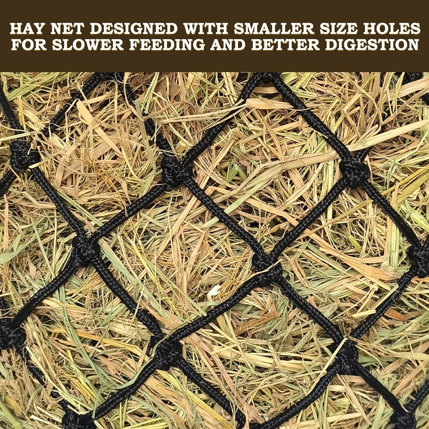 MIYABALA hay net includes treat ball feature for interaction.