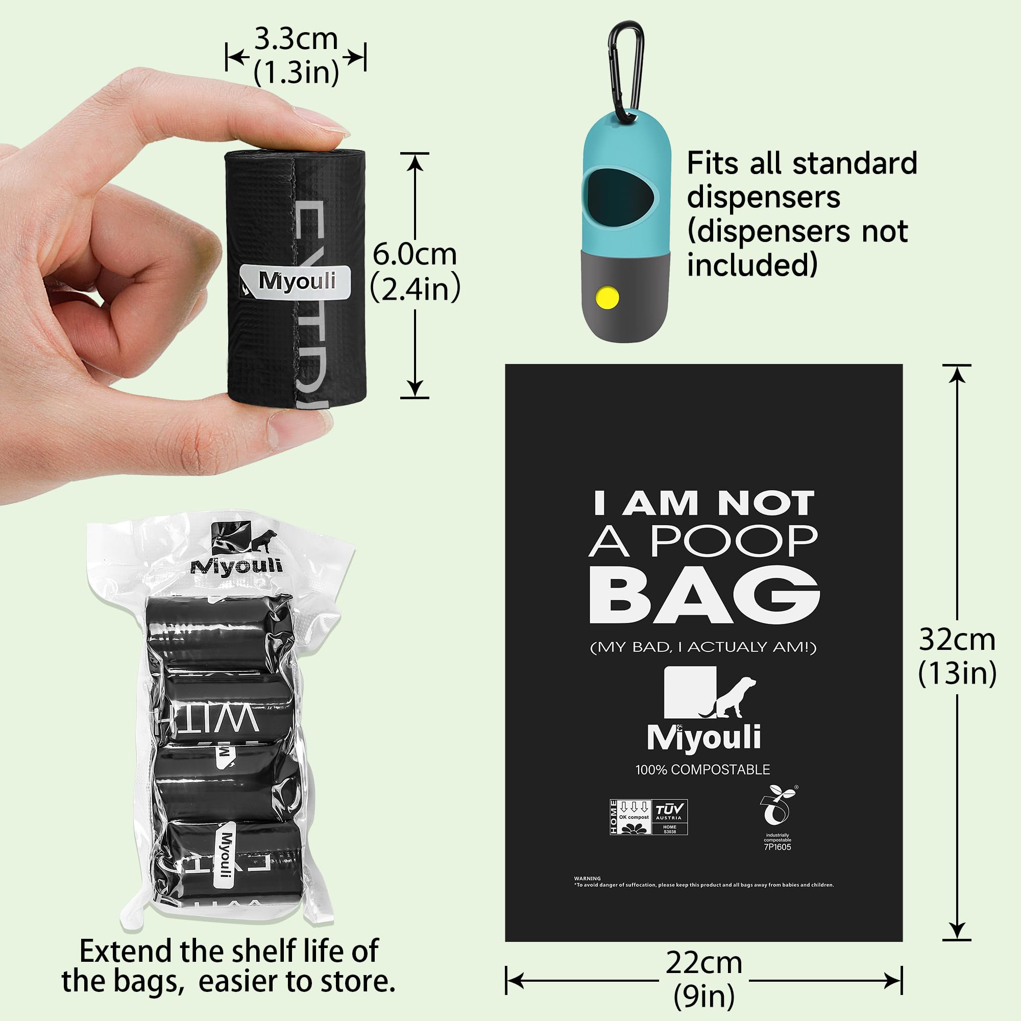Miyouli vacuum-packaged bags stay fresh and easy to store.