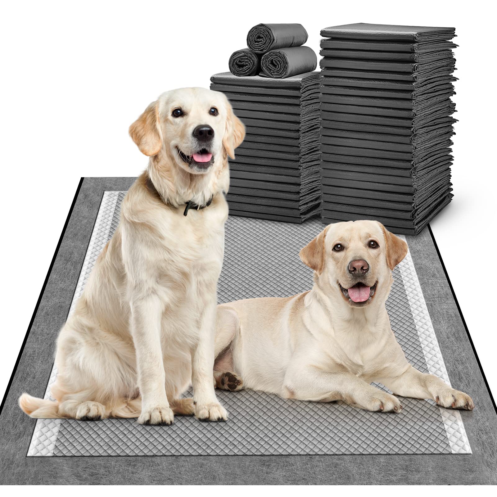 MIZOK dog pee pad 30x36 extra large for quick-dry potty training and leak protection.