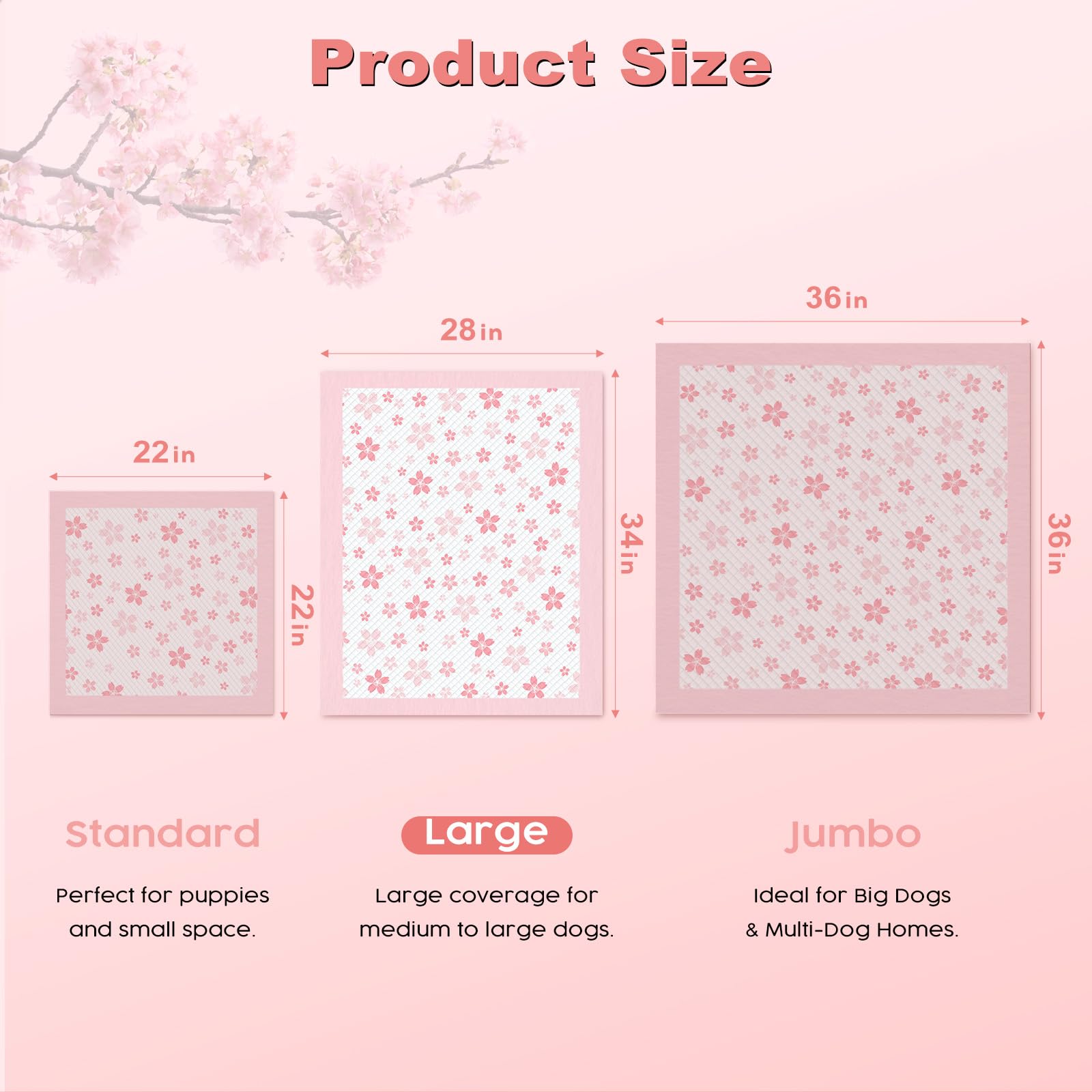 MIZOK pee pad with adhesive tabs secures placement on floors and surfaces.
